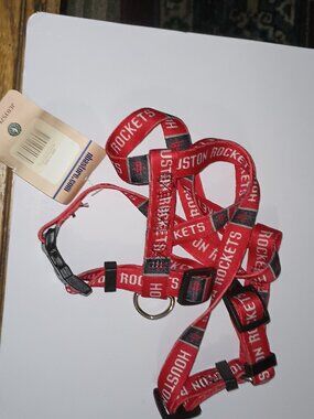 NEW Houston Rockets NBA Adjustable Pet Harness